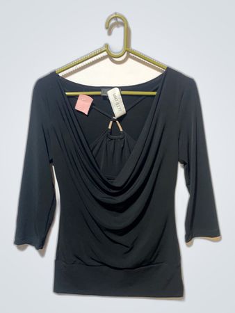 Black Draped Top