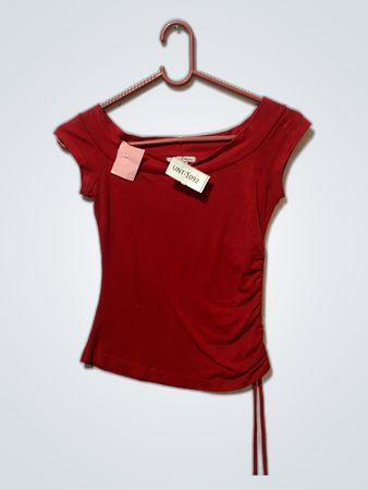 Red Short Sleeve Top