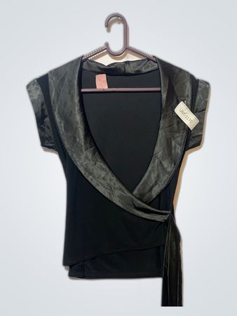 Black Wrap Top