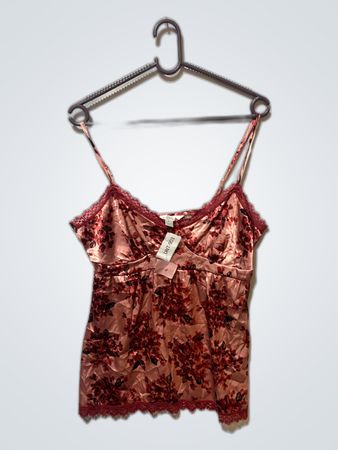 Pink Floral Cami Top