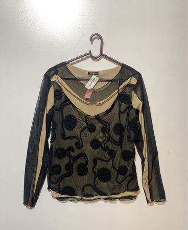 Sheer Floral Blouse