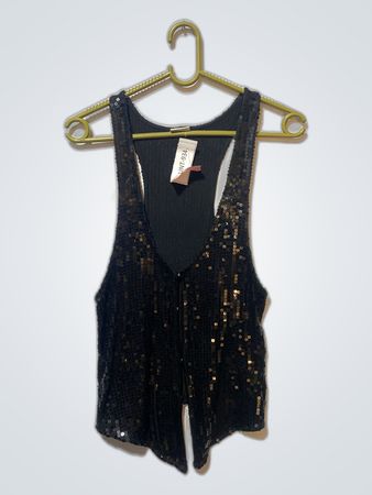 Black Sequined Leotard