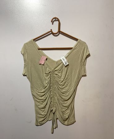 Green Ruched Top