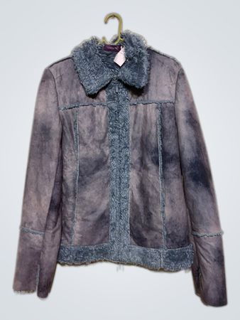Gray Faux Fur Jacket