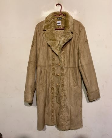 Tan Fur-Lined Coat