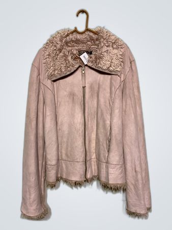 Pink Faux Fur Jacket