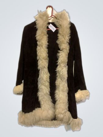 Black Fur Trimmed Coat