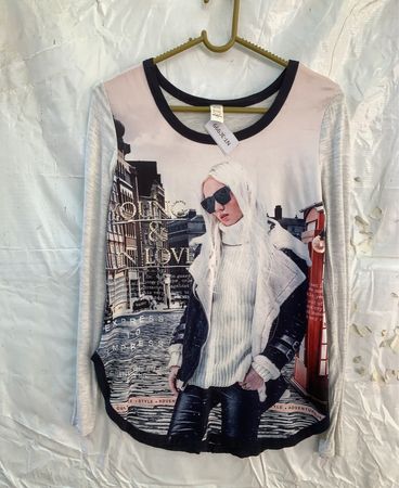 Vodka Printed Long-Sleeve T-Shirt