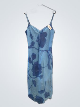 Jonathan Martin Blue Floral Slip Dress