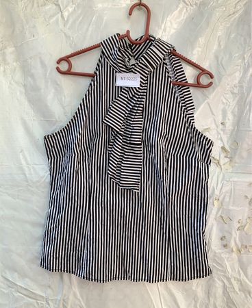 Striped Halter Blouse