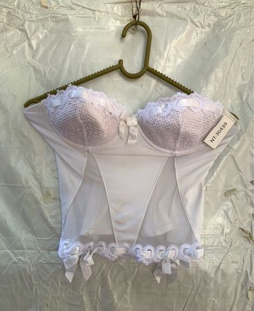 White Lace Corset Top