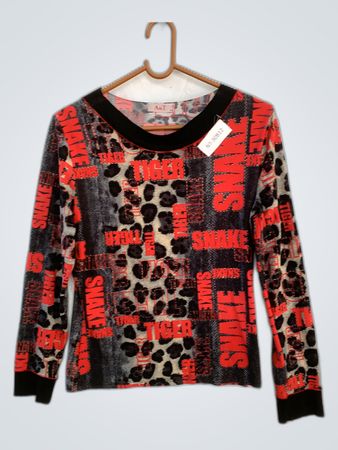 ADET Printed Long Sleeve Top