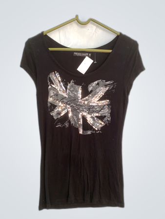 Fresh Made Black Printed T-Shirt