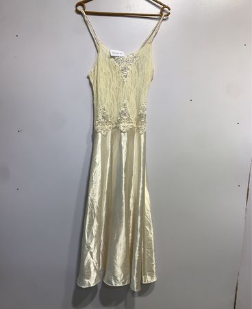 Cinema Etoile Lace and Satin Nightgown