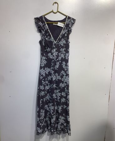 GEORGE Floral Print Dress with Sequin Trim