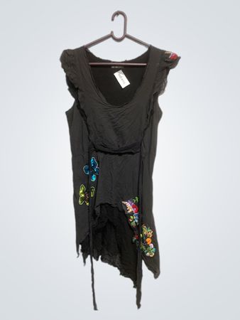 WE ARE REPLAY Black Sleeveless Embellished Dress