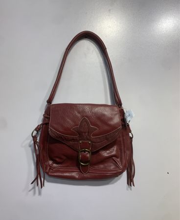 Red Leather Shoulder Bag