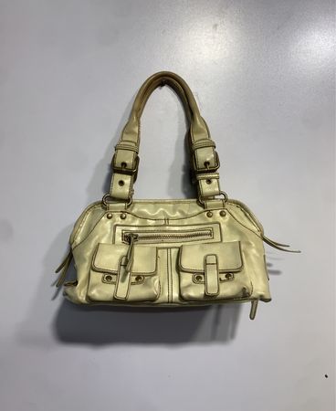 ALDO Cream Leather Handbag