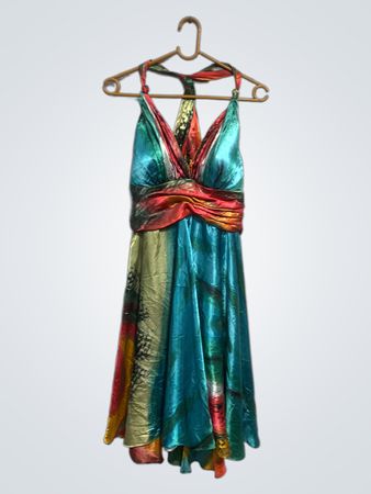 ASVIO Halter Neck Maxi Dress