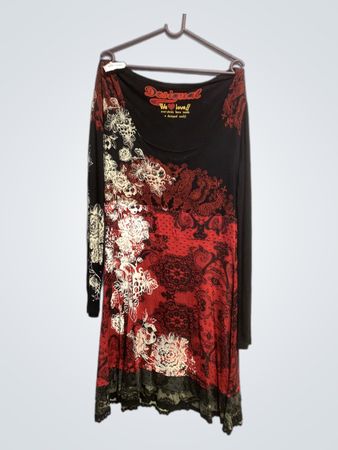 Desigual Long-Sleeve Printed Dress