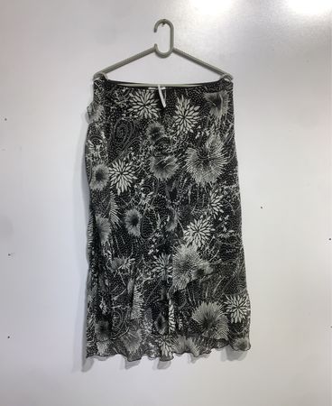 Yessica floral print midi skirt