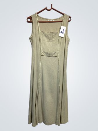 SOFIA Ärmelloses Beiges Kleid
