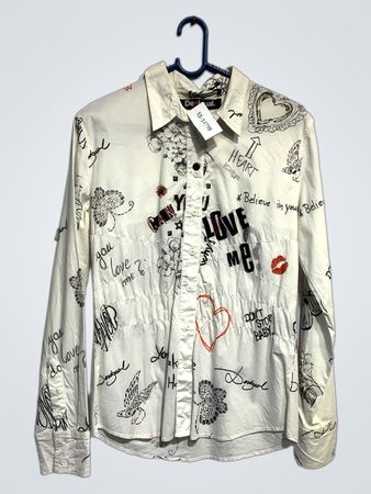 Desigual Graphic Print Button-Up Shirt
