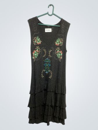 Desigual ärmelloses gestuftes Kleid