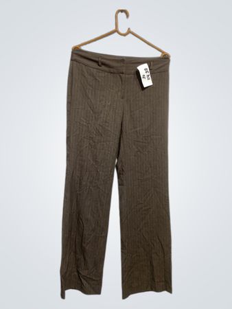 Braune Nadelstreifen-Hose