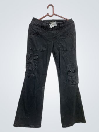 Schwarze Cargo-Hosen