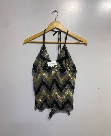 Chevron Pailletten-Bustier