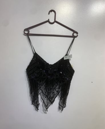 Black Beaded Camisole