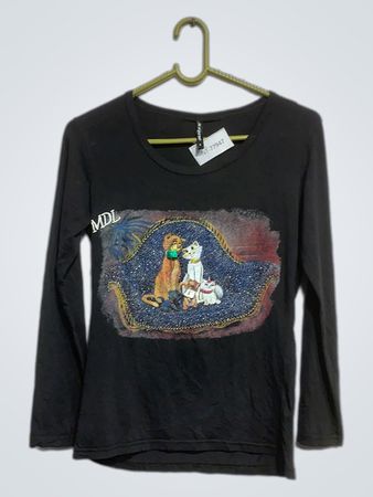 Lazyo Langarm-T-Shirt mit Hundegrafik