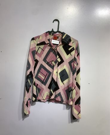 JDY jacqueline De Young Damen Geometrisches Druck Langarmshirt