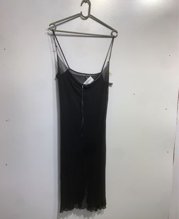 Schwarzes Slipkleid