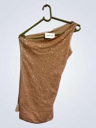 Einseitiges Pailletten-Top