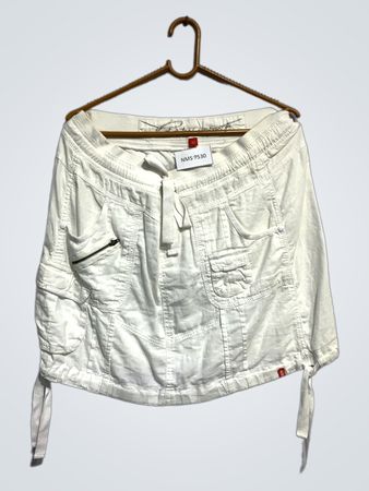 esprit White Cargo Skirt