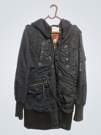 Khuuo Black Hooded Jacket NC-2665