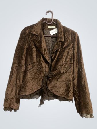Brown Textured Jacket