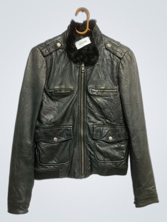 Women's Black Leather Jacket