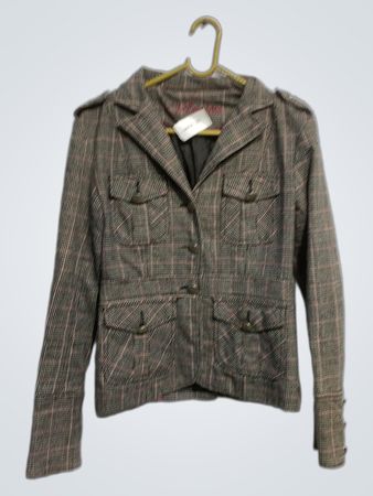 Amisu Women's Plaid Blazer