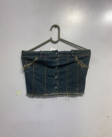 PLANET CYBERG Denim Korsett-Top