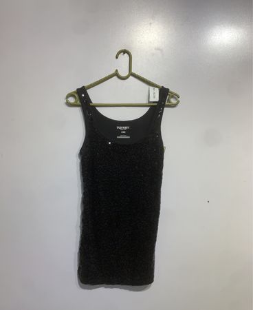 Old Navy Schwarzes Pailletten-Trägershirt