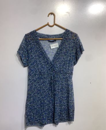 MGXX Floral Print V-Neck Top