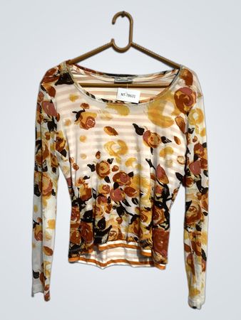 Comma Langärmliges Oberteil mit Blumenmuster