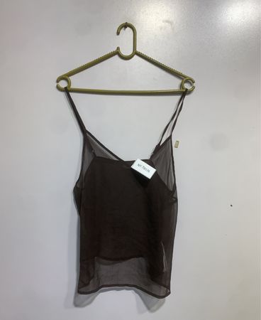 Braune transparente Camisole NT-78536