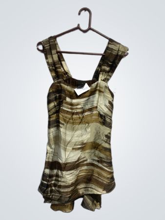 COCONUDA Damen Braun Abstract Print Tanktop