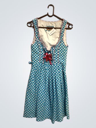 Stockerpoint Blue Gingham Dirndl Kleid