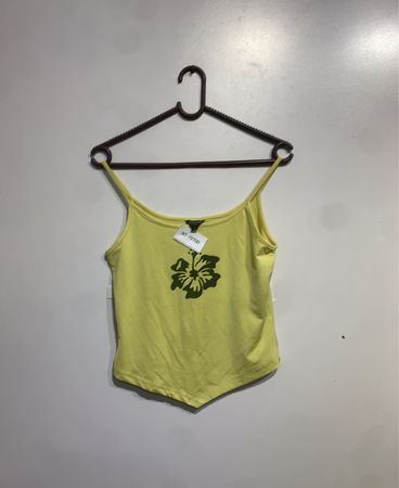 Creem Urban Yellow Floral Tank Top