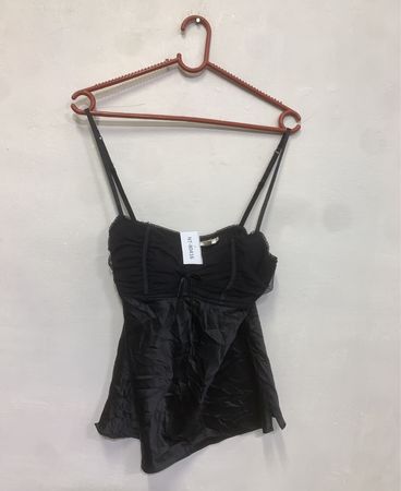 Darjeeling Lingerie Schwarzes Spaghettiträgertop